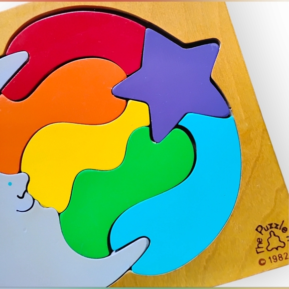 1970 Vintage Wooden Puzzles for sale | eBay Children\'s Vintage Wood 7-piece Puzzle